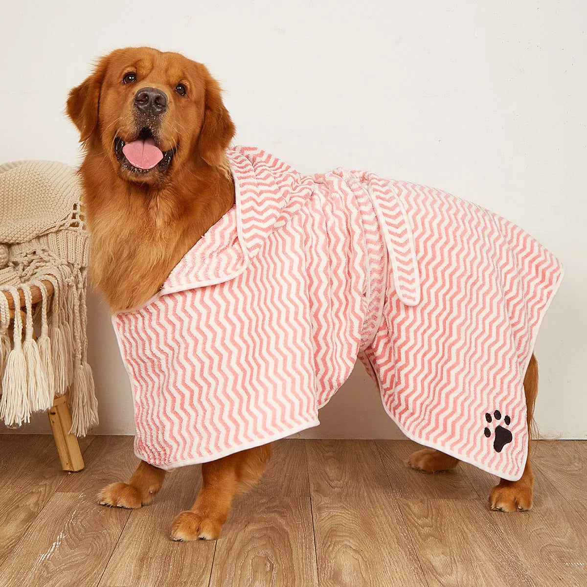 Purrfect Pet Kingdom® - Pet Dogs And Cats Microfiber Bathrobe Towel - Pet Dresses