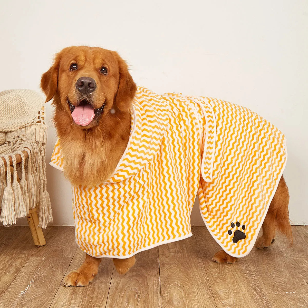Purrfect Pet Kingdom® - Pet Dogs And Cats Microfiber Bathrobe Towel - Pet Dresses