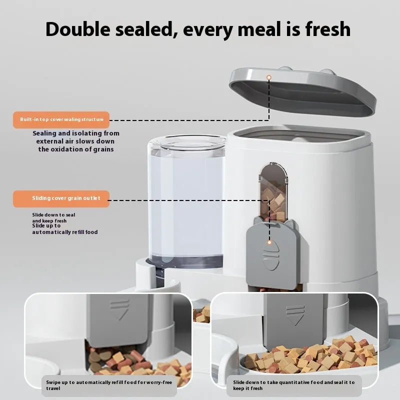 Purrfect Pet Kingdom® - Pet Feeder Automatic Drinking Water Large Capacity - Dog Travel Bowls