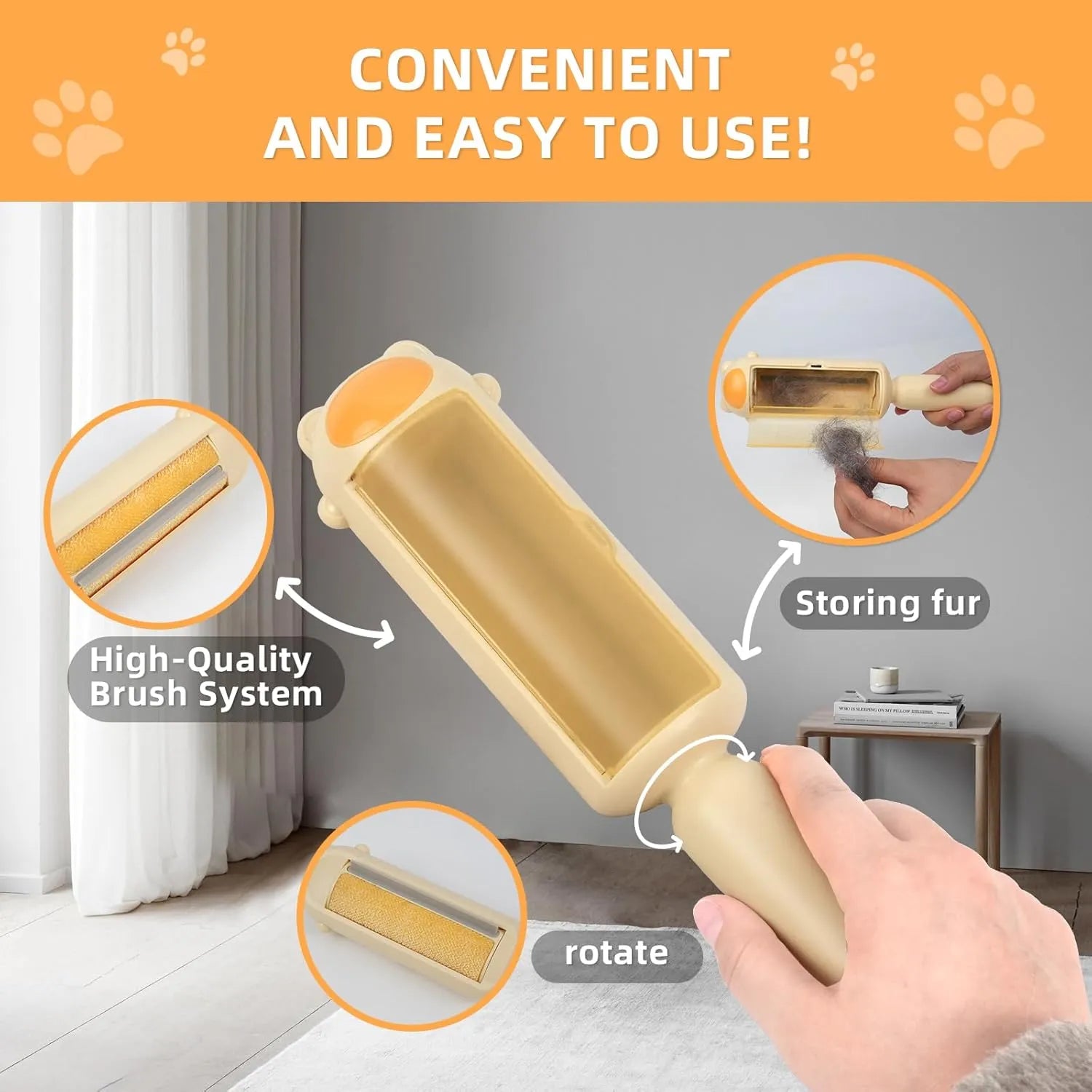Purrfect Pet Kingdom® - Pet Hair Remover Dog Cat Fur Remover With Self Cleaning Base - 4