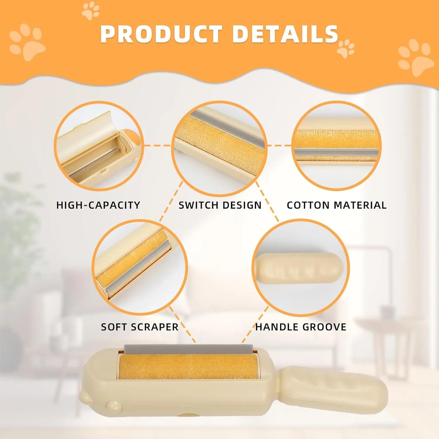 Purrfect Pet Kingdom® - Pet Hair Remover Dog Cat Fur Remover With Self Cleaning Base - 4