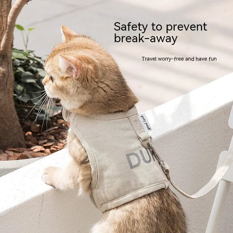 Purrfect Pet Kingdom® - Pet Outing Hand Holding Rope Chest Strap Anti Breaking Loose - Dog Leashes