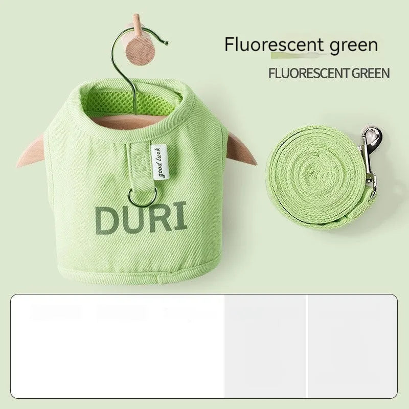 Purrfect Pet Kingdom® - Pet Outing Hand Holding Rope Chest Strap Anti Breaking Loose - Hands-Free Leashes