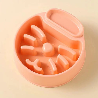 Purrfect Pet Kingdom® - PET Plastic Bowl Anti-tumble - Slow Feeder Bowls