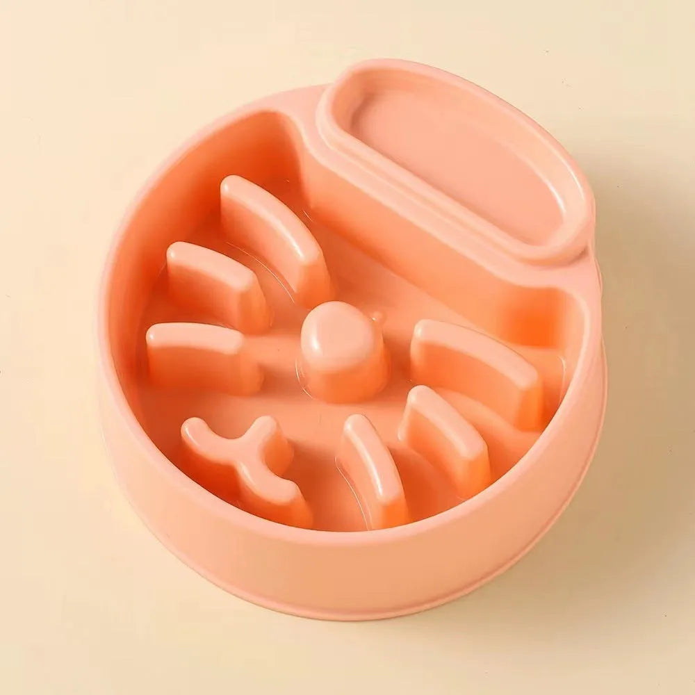 Purrfect Pet Kingdom® - PET Plastic Bowl Anti-tumble - Slow Feeder Bowls