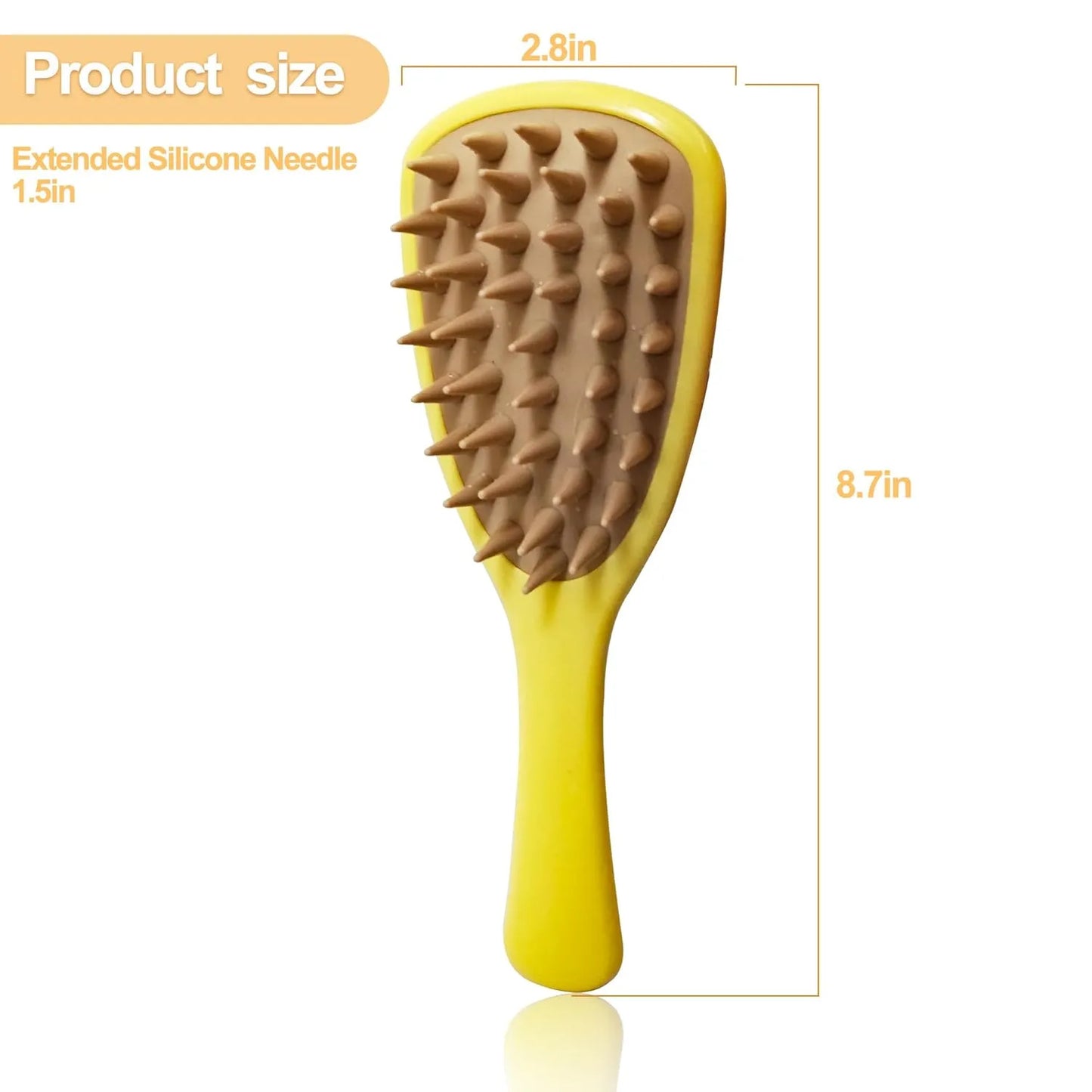Purrfect Pet Kingdom® - Pet Silicone Shampoo Brush For Long Short Hair Dogs Cats - Brushes