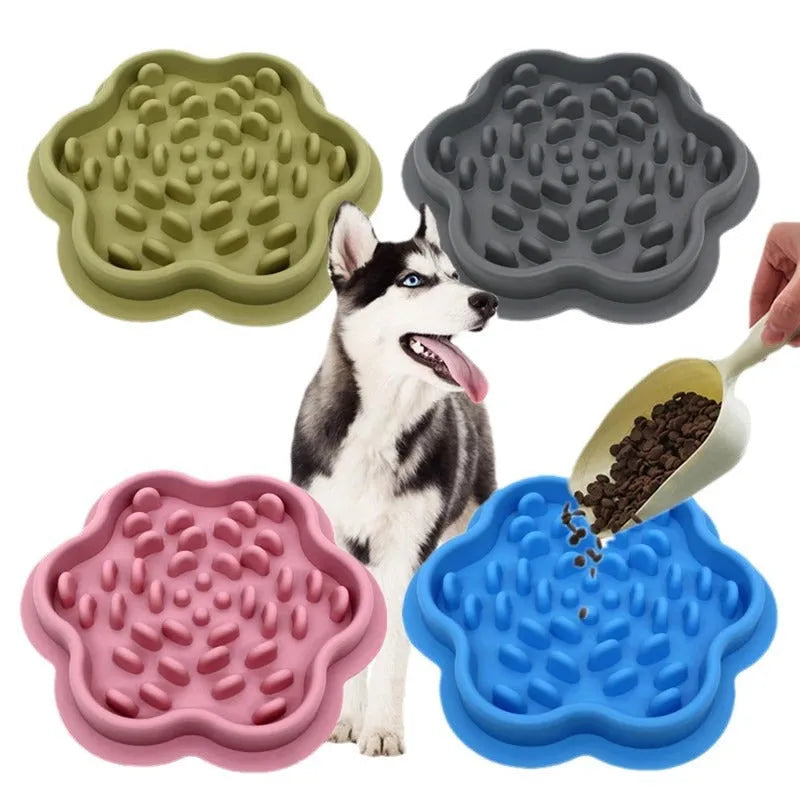 Purrfect Pet Kingdom® - Pet Silicone Slow-feeding Bowl, Non-slip Dog Bowl, Cat Bowl, - Slow Feeder Bowls