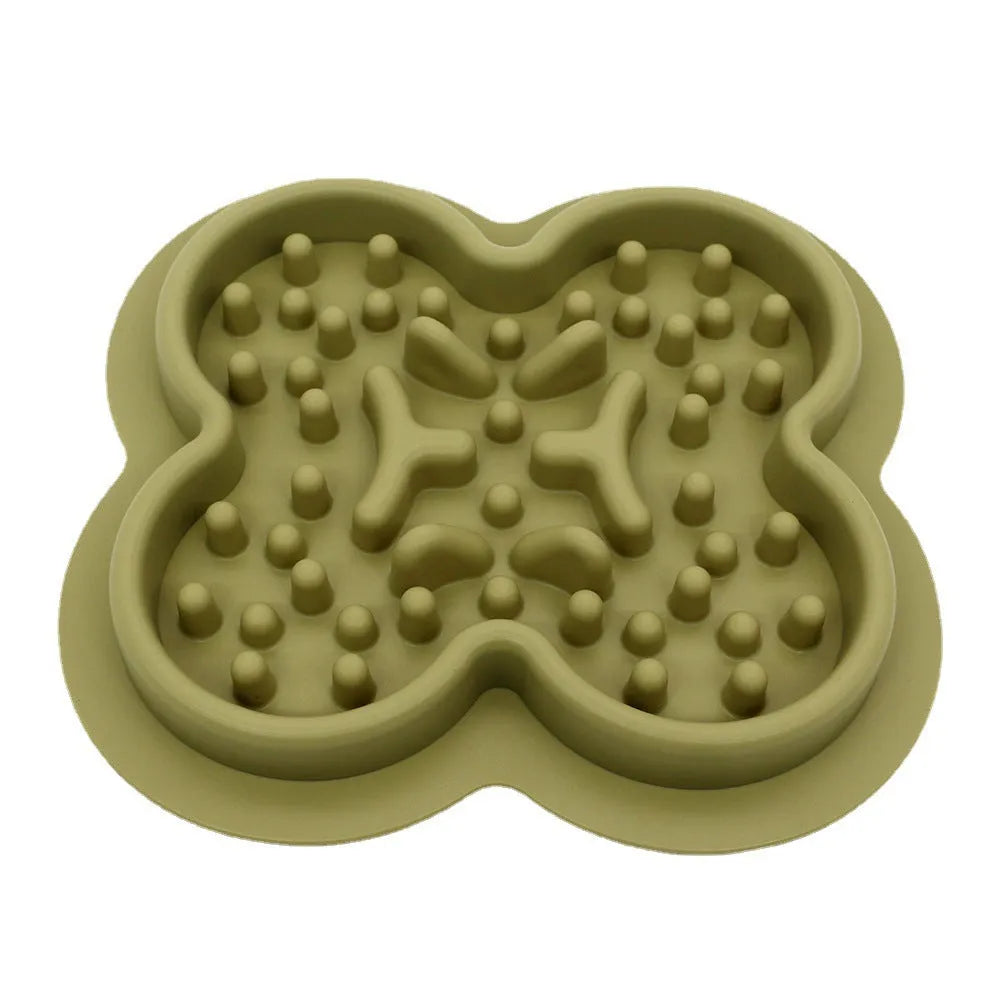 Purrfect Pet Kingdom® - Pet Silicone Slow-feeding Bowl, Non-slip Dog Bowl, Cat Bowl, - Slow Feeder Bowls