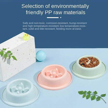 Purrfect Pet Kingdom® - Pet Slow Eating Feeder Dog Feeding Food Bowls Anti-Chocking - 4