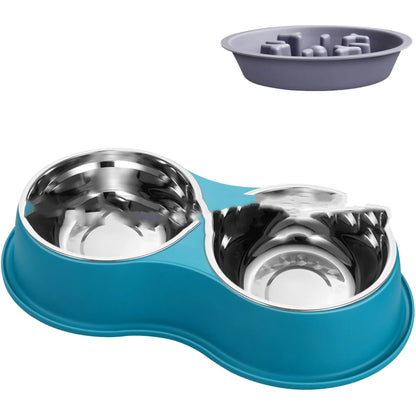 Purrfect Pet Kingdom® - Pet Slow Feeding Bowl Removable Dogcat - Slow Feeder Bowls