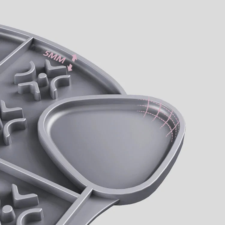 Purrfect Pet Kingdom® - Pet Slow Food Pad Licking Pad Suction Cup Silicone - Slow Feeder Bowls