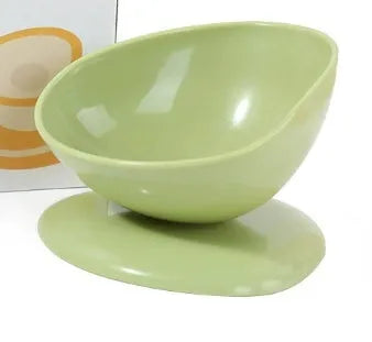 Purrfect Pet Kingdom® - Pet Solid Color Large Caliber Anti Spill Cat Bowl - Bowls