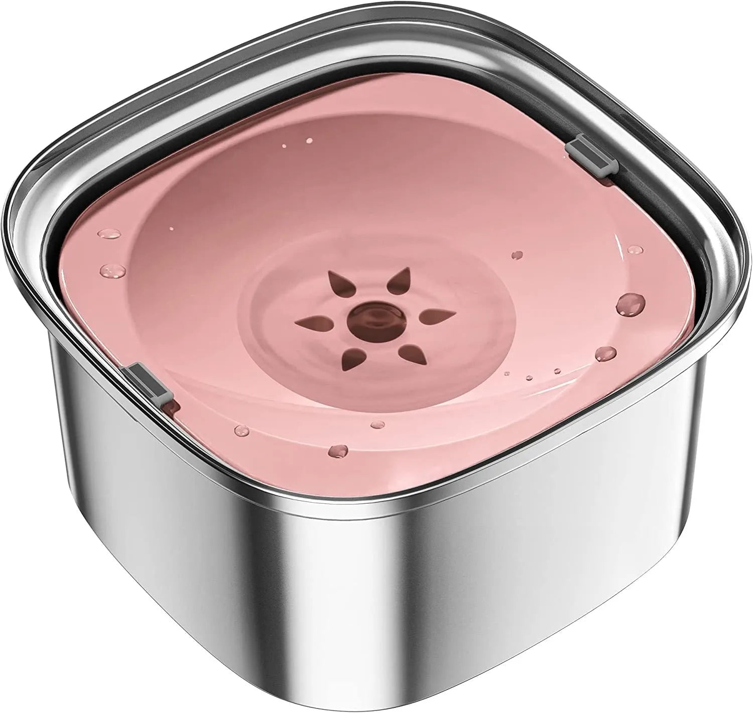 Purrfect Pet Kingdom® - Pet Stainless Steel Water Bowl Large Capacity Floating - Water Dispensers