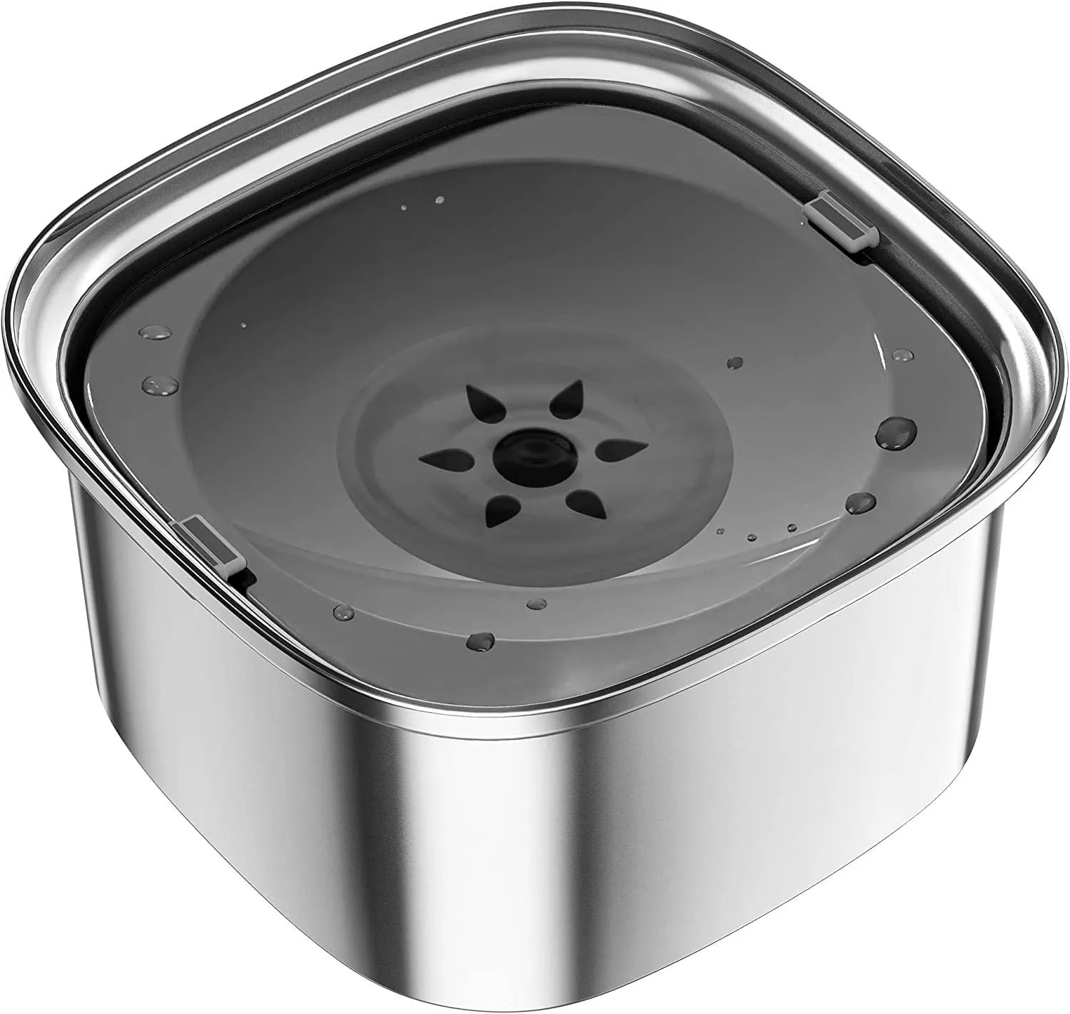 Purrfect Pet Kingdom® - Pet Stainless Steel Water Bowl Large Capacity Floating - Water Dispensers