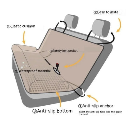 Purrfect Pet Kingdom® - Pet Supplies Rear Car Dog Bed - Dog Beds