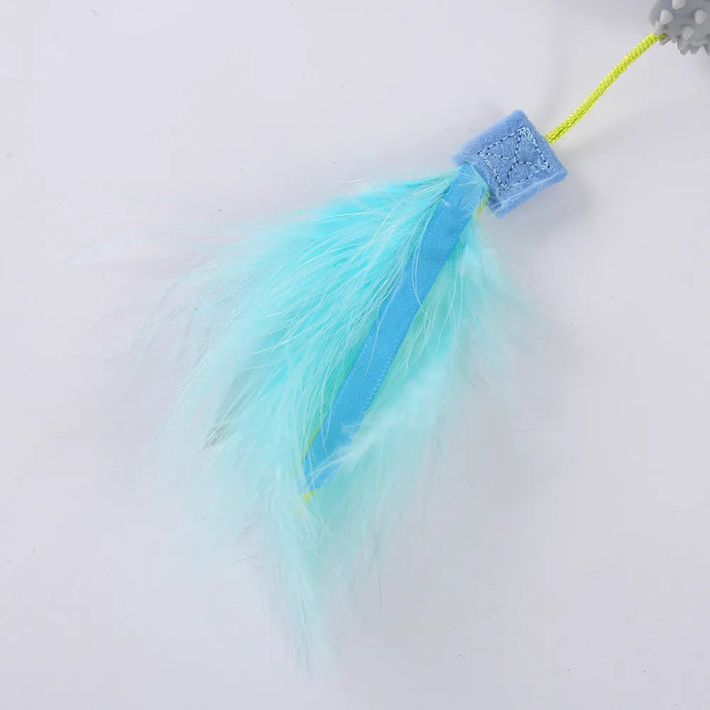 Purrfect Pet Kingdom® - Pet Toys Relaxation Double Haired Prick Head Suction Cup Cat - Puzzles & Treat-Dispensing Toys