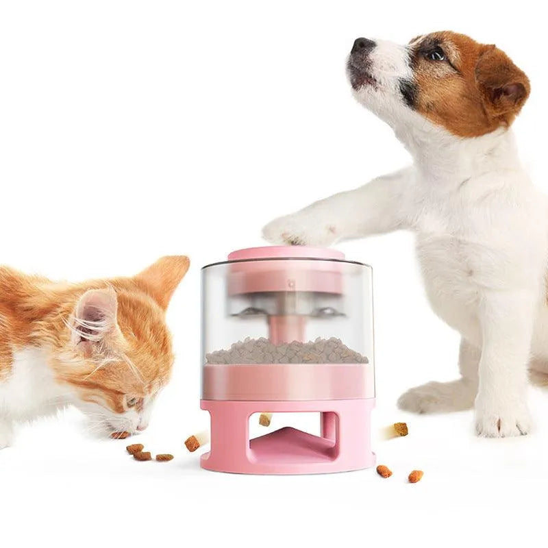 Purrfect Pet Kingdom - Pet Treat Toy - One Snap Feeder Interactive Food Dispenser - Slow Feeder Bowls