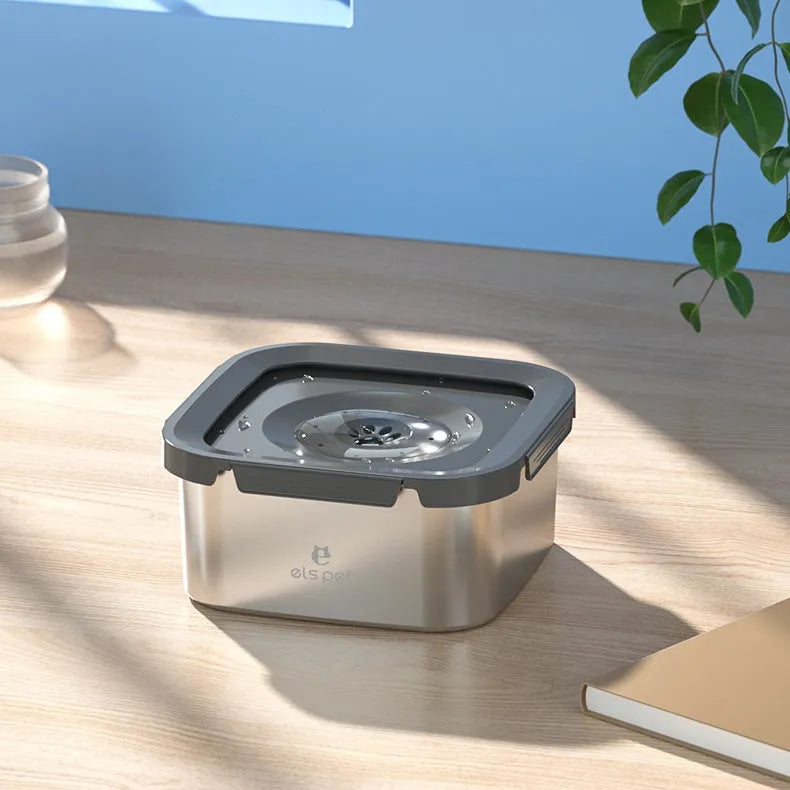 Purrfect Pet Kingdom® - Pet Water Bowl Stainless Steel Floating Bowl Water Feeder - Water Dispensers