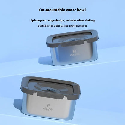 Purrfect Pet Kingdom® - Pet Water Bowl Stainless Steel Floating Bowl Water Feeder - Water Dispensers