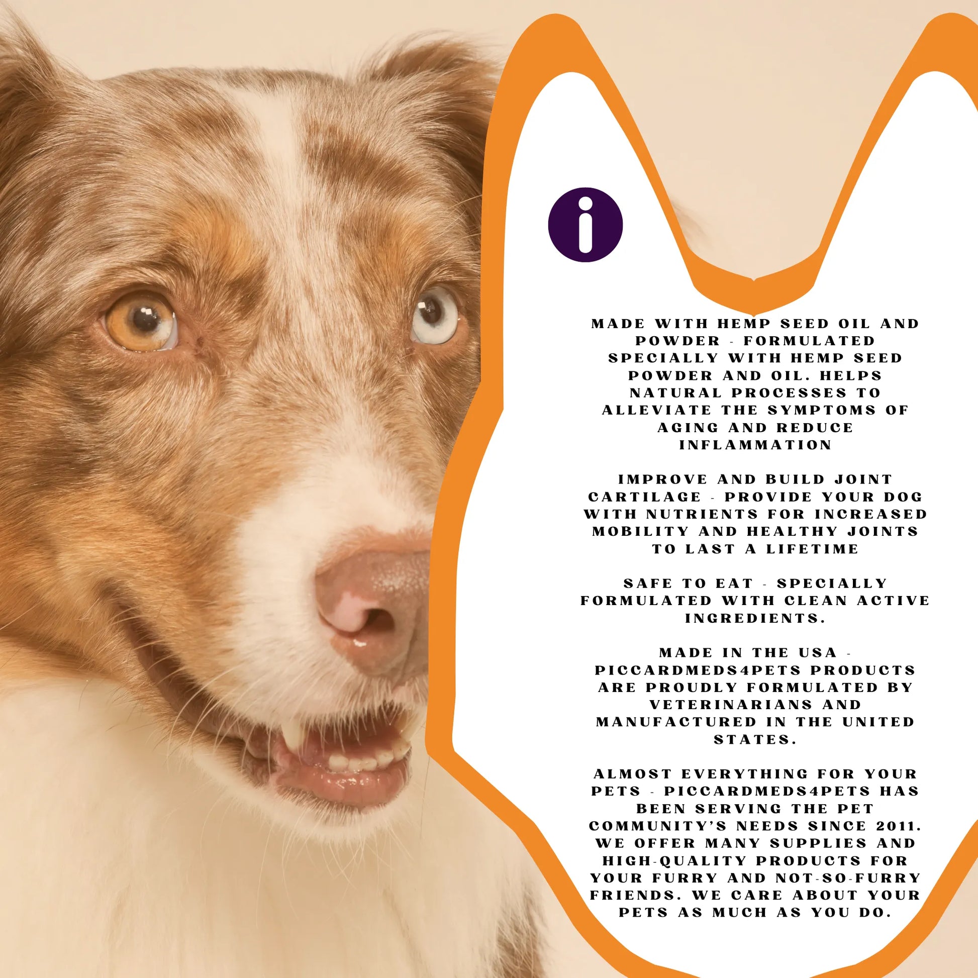 Purrfect Pet Kingdom - PiccardNaturePets StrongFlex with Hemp Joint Support for Dogs 60Chews + FREE Bandana! - Pet Health