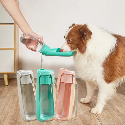 Purrfect Pet Kingdom® - Portable 550ml Folding Dog Water Bottle for Outdoor Walks - Dog Travel Accessories