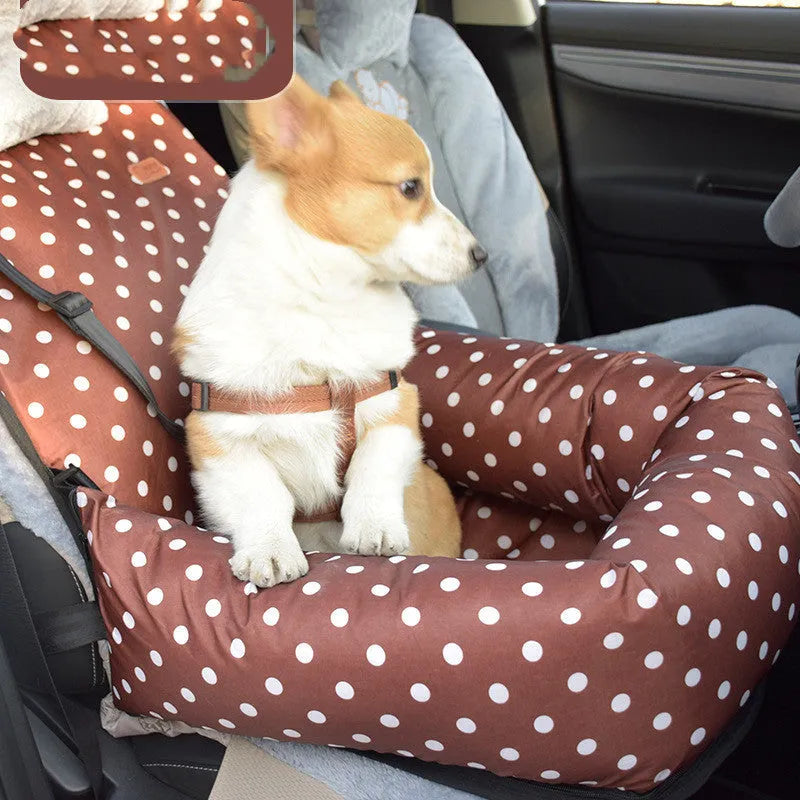 Purrfect Pet Kingdom® - Portable Car Seat Kennel for Small and Medium Sized Dogs - Dog Travel Accessories