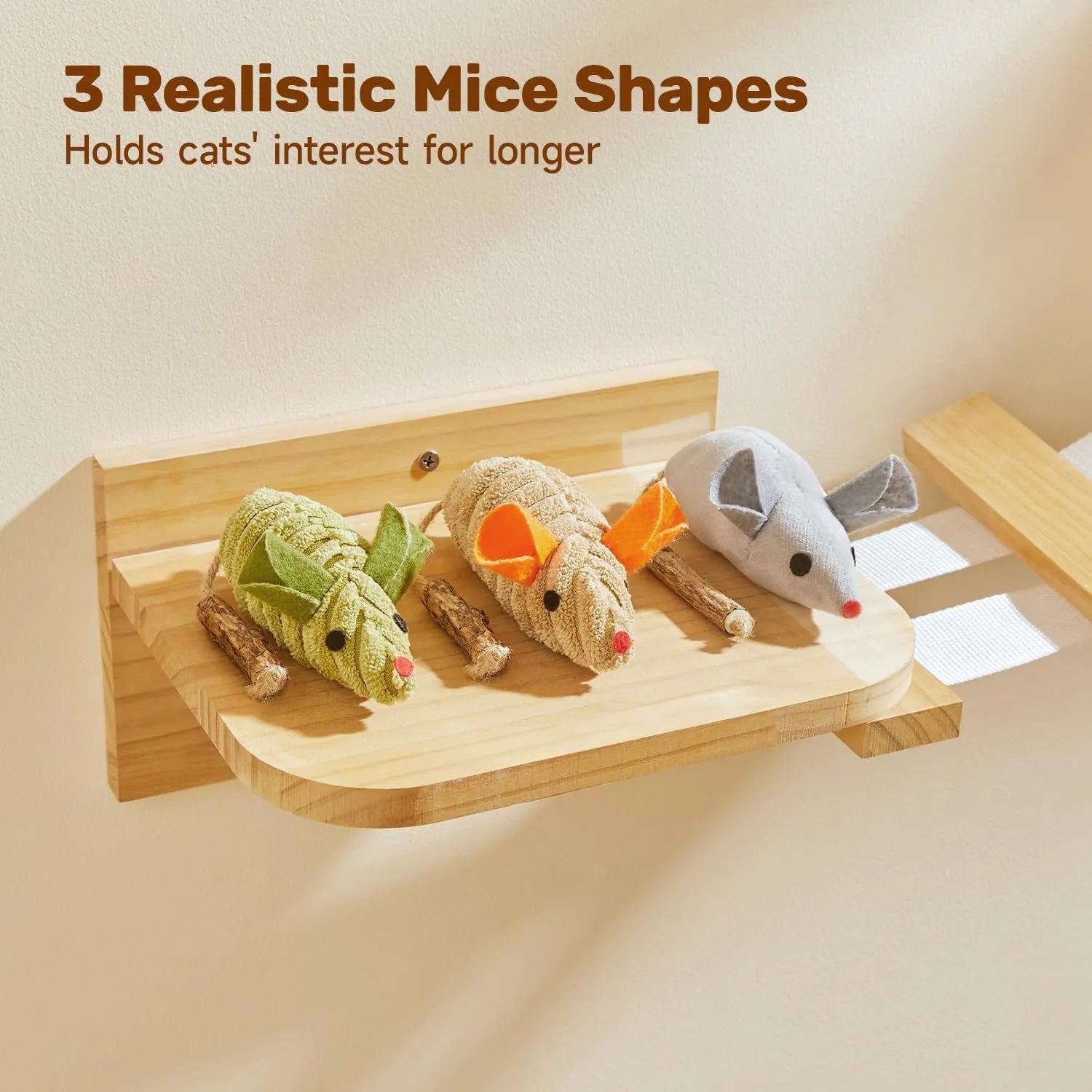 Purrfect Pet Kingdom® - Potaroma Cat Toys  Squeak Mice Interactive Catnip Silvervine - Cat Toys