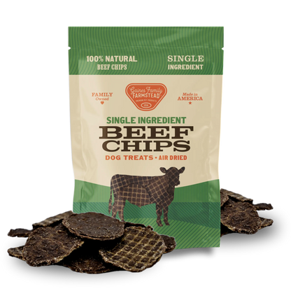 Purrfect Pet Kingdom® - Premium All-Natural Beef Chips Healthy Dog Treats 6oz Pack - Dog Treats