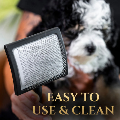 Purrfect Pet Kingdom® - Premium Slicker Brush for Gentle Dog and Cat Grooming Tool - Grooming Tools