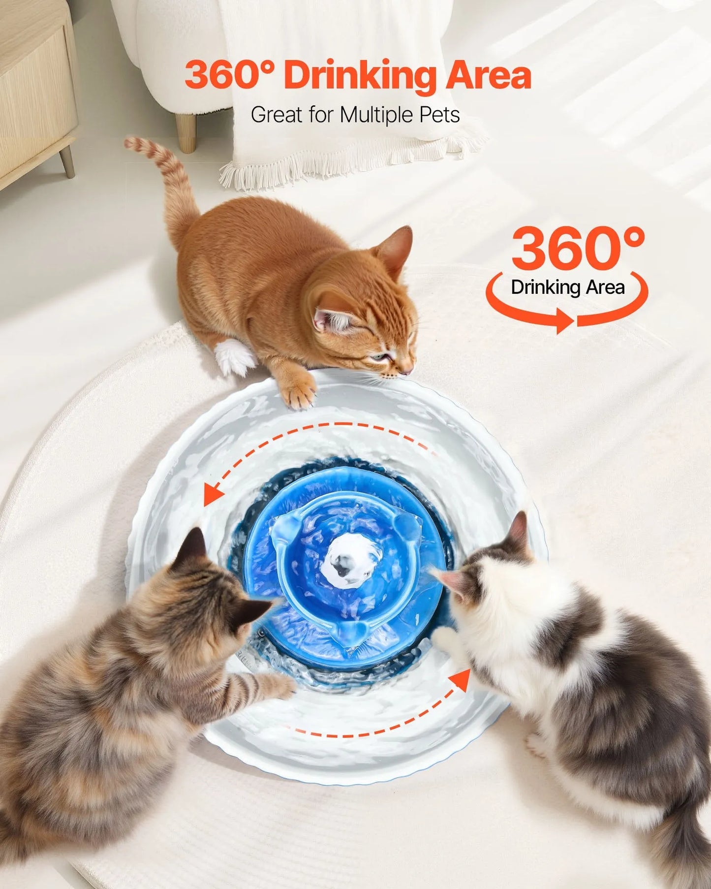 Purrfect Pet Kingdom - Purrfect Pet Kingdom Ceramic Dining Suites Cupcake Heirloom Water Fountain - Water Fountains