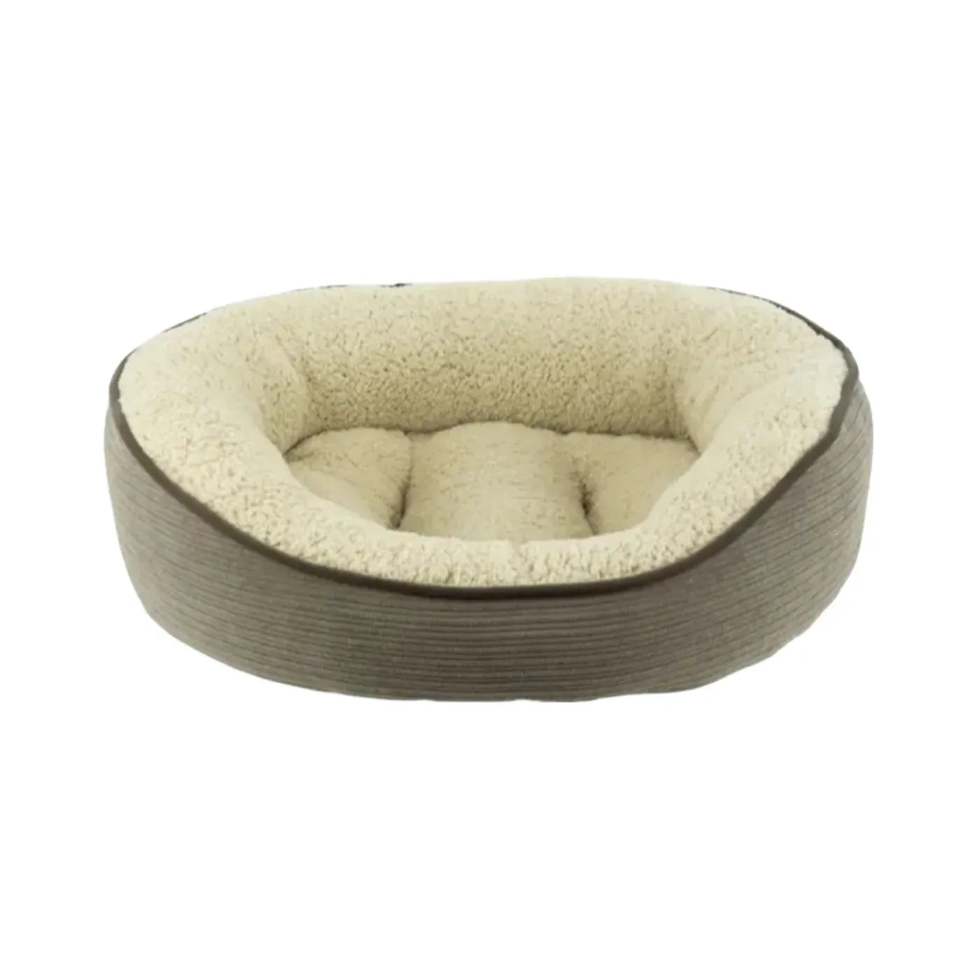 Purrfect Pet Kingdom - Purrfect Pet Kingdom Dog Bed Cuddler Bolster Taupe Large - Beds