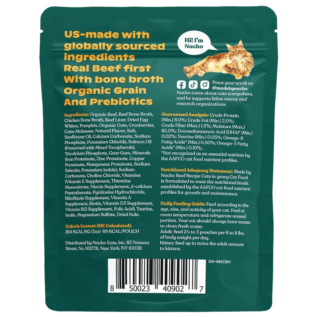 Purrfect Pet Kingdom - Purrfect Pet Kingdom  Made By Nacho Beef In Gravy Cuts Cat Food (3oz) - Food