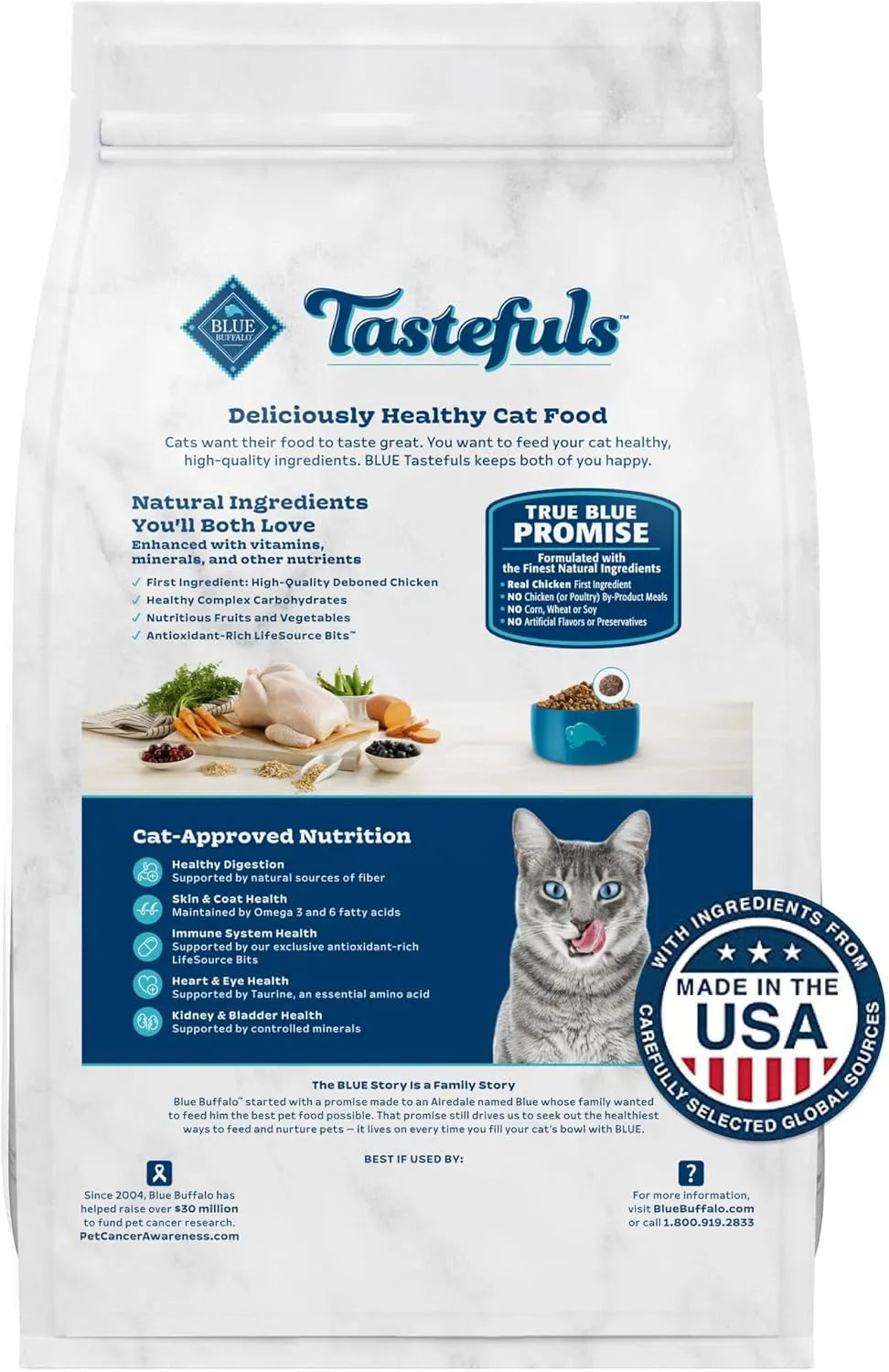Purrfect Pet Kingdom - Purrfect Pet Kingdom Tastefuls Sensitive Stomach Dry Cat - Food