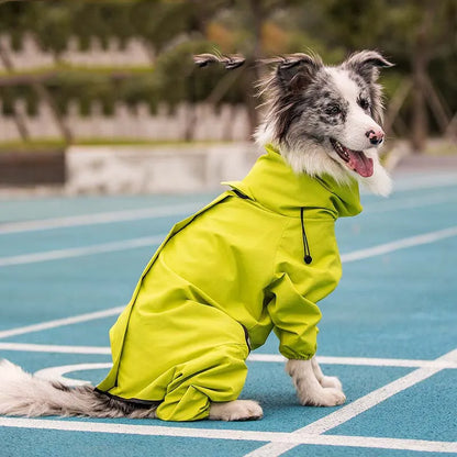 Purrfect Pet Kingdom® - Raincoat Outdoor Waterproof Reflective Coat For Large Dogs - Pet Rain Coats