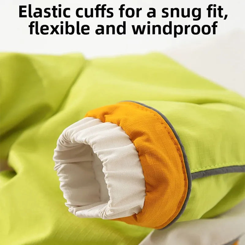 Purrfect Pet Kingdom® - Reflective Color Block Dog Jumpsuit, Waterproof Four-legged - 4