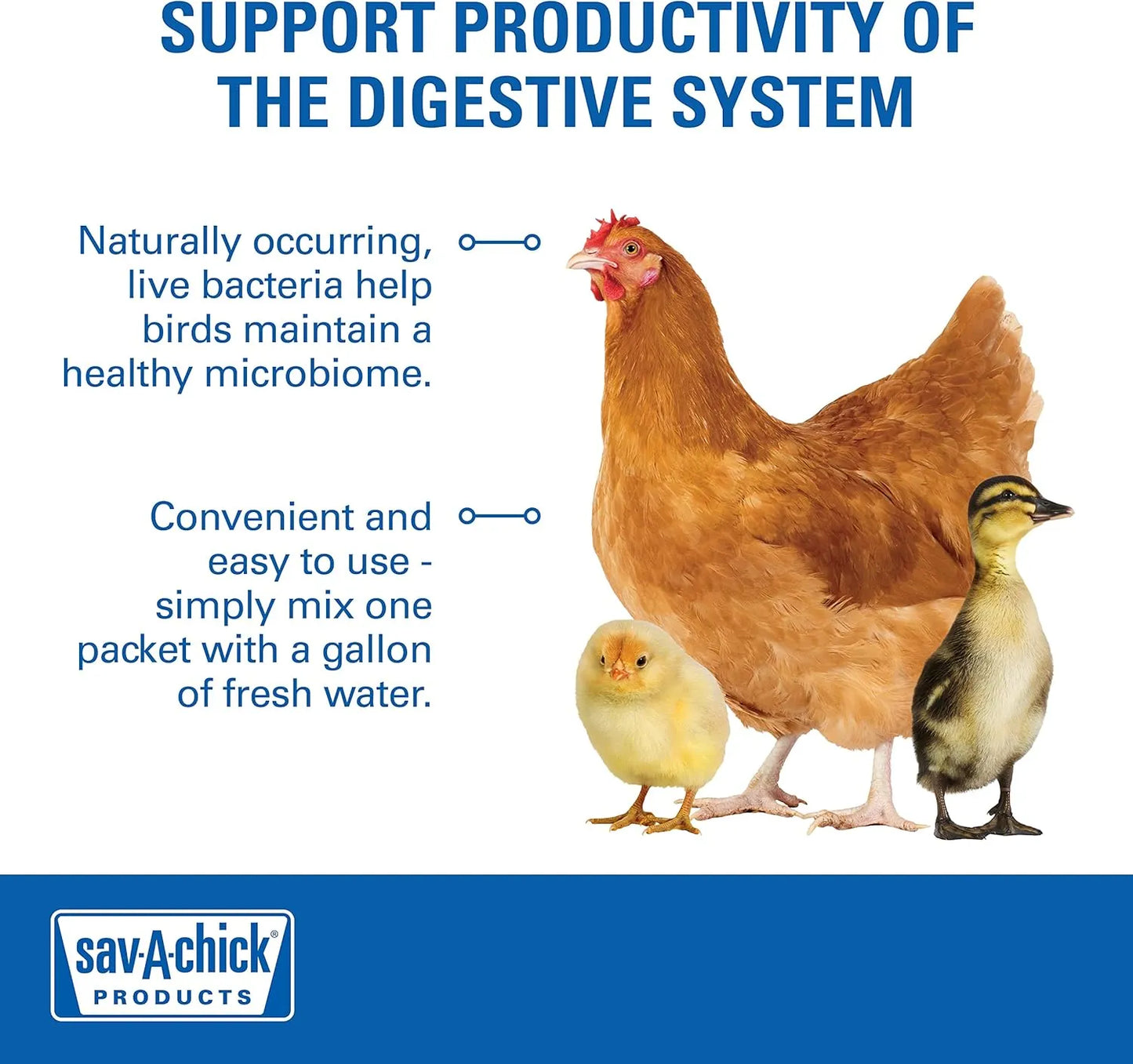 Purrfect Pet Kingdom - Sav-A-Chick 18PK Bundle Electrolyte Vitamin & Probiotic Poultry Health Packets - Bird Health