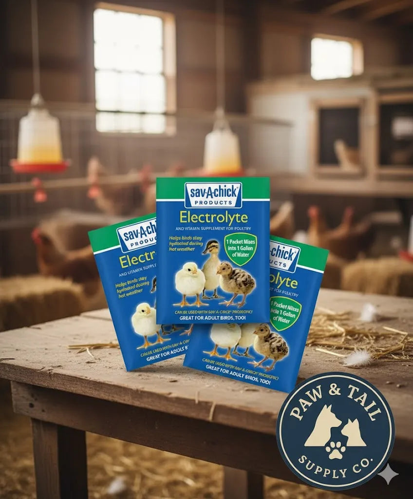 Purrfect Pet Kingdom - Sav-A-Chick 18PK Bundle Electrolyte Vitamin & Probiotic Poultry Health Packets - Bird Health