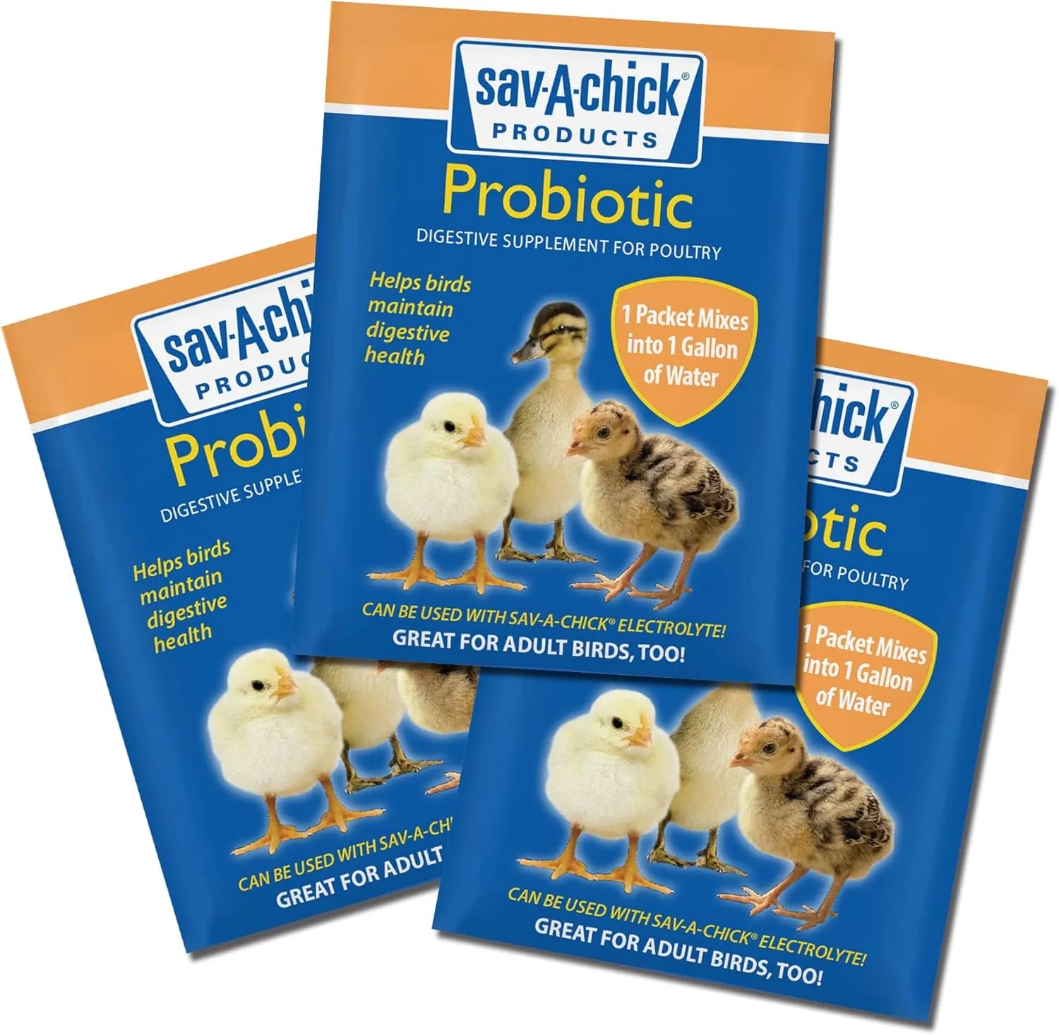 Purrfect Pet Kingdom - Sav-A-Chick Probiotic Digestive Health Supplement Poultry 3PCK - Bird Health