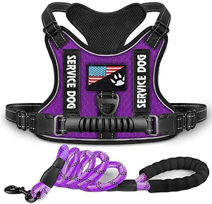 Purrfect Pet Kingdom® - Shock Absorption Comfortable Night Vision Reflective Pet - Dog Harness
