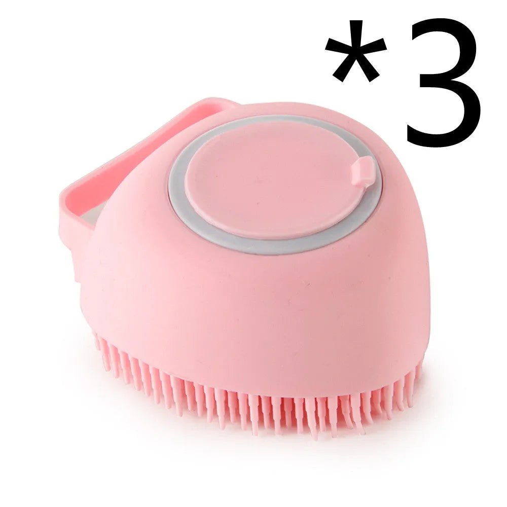Purrfect Pet Kingdom® - Silicone Dog Bath Massage Gloves Brush Pet Cat Bathroom - Brushes