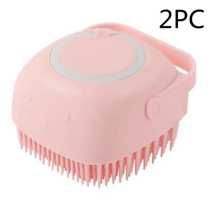 Purrfect Pet Kingdom® - Silicone Dog Bath Massage Gloves Brush Pet Cat Bathroom - Brushes