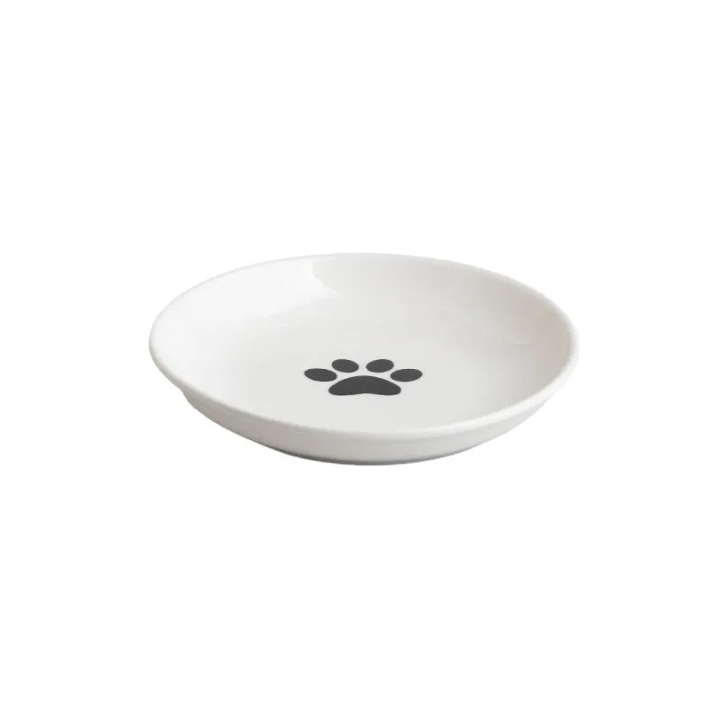 Purrfect Pet Kingdom® - Silicone Non-slip Ceramic Cat Plate Pet - Bowls