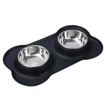 Purrfect Pet Kingdom® - Silicone Pet Bowl Roll Edge Anti Spill Portable And Foldable - Dog Travel Bowls