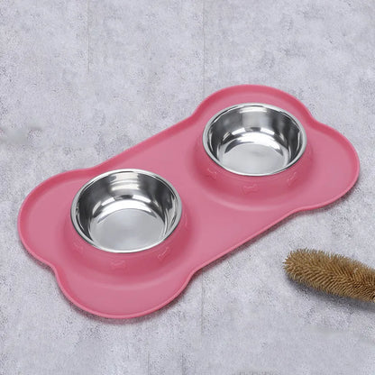 Purrfect Pet Kingdom® - Silicone Pet Bowl Roll Edge Anti Spill Portable And Foldable - Dog Travel Bowls