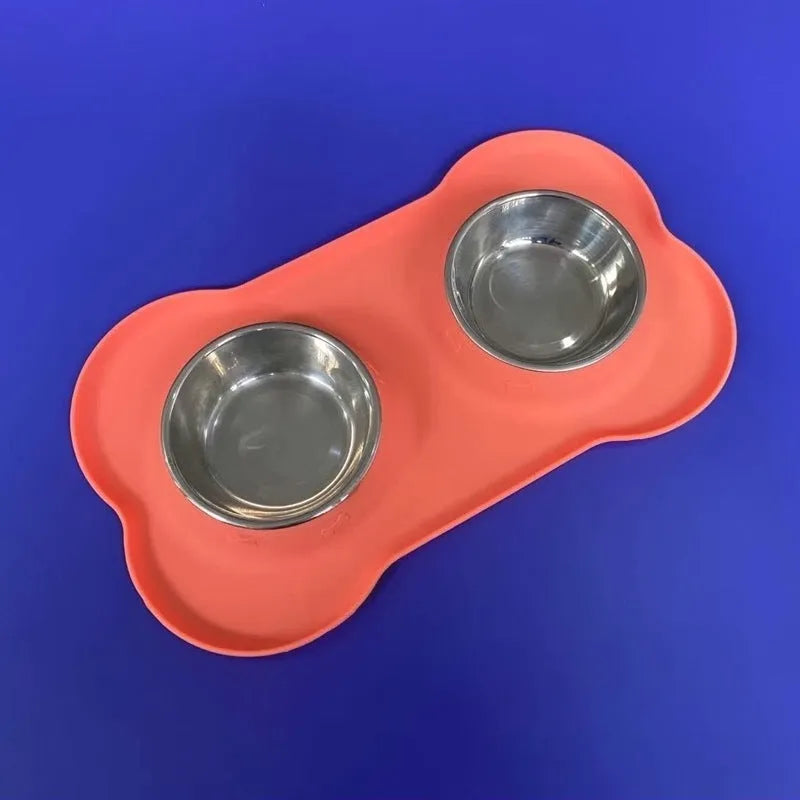 Purrfect Pet Kingdom® - Silicone Pet Bowl Roll Edge Anti Spill Portable And Foldable - Dog Travel Bowls