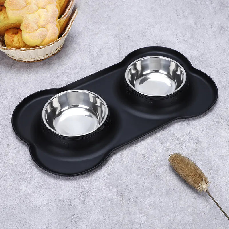 Purrfect Pet Kingdom® - Silicone Pet Bowl Roll Edge Anti Spill Portable And Foldable - Dog Travel Bowls