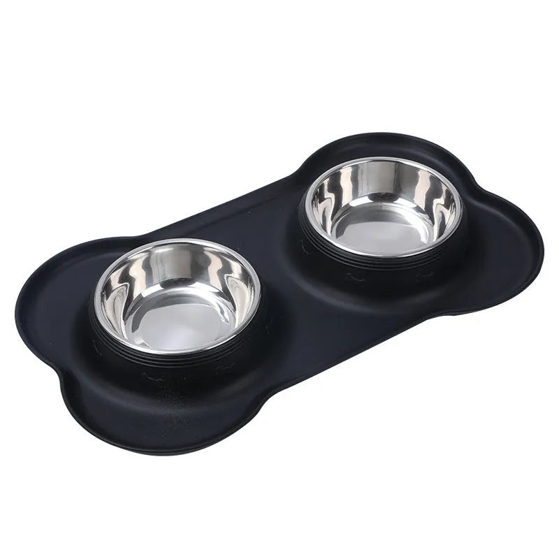 Purrfect Pet Kingdom® - Silicone Pet Bowl Roll Edge Anti Spill Portable And Foldable - Dog Travel Bowls