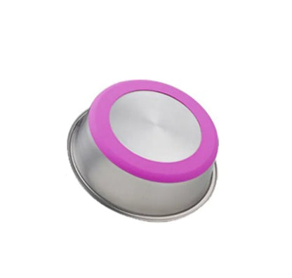 Purrfect Pet Kingdom® - Silicone Pet Bowl Stainless Steel Dog Bowl Dog Food Bowl - Bowls