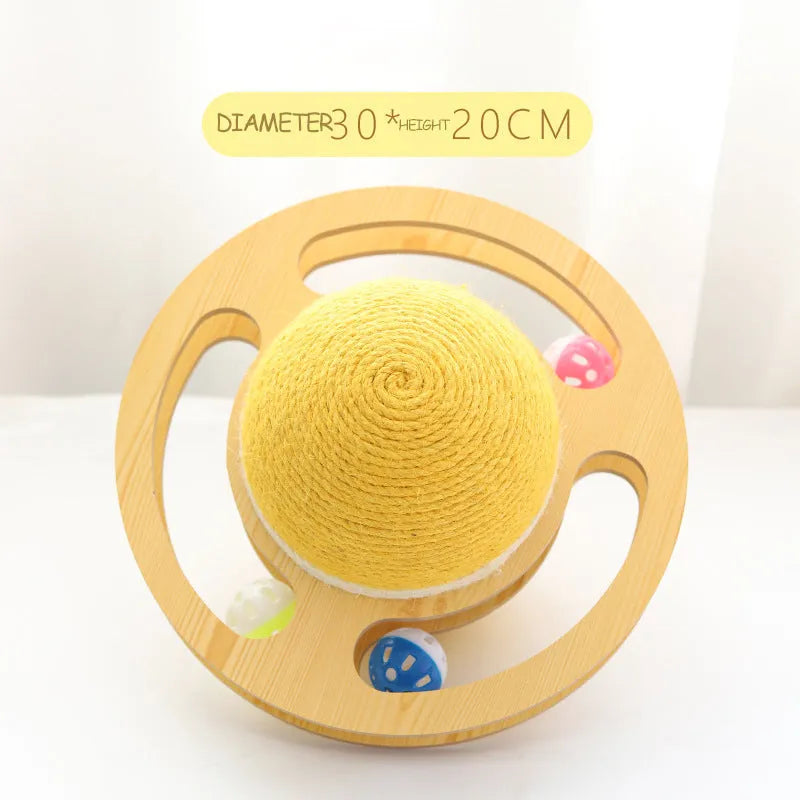 Purrfect Pet Kingdom® - Sisal Rope Cat Scratcher Ball Toys Interactive Scratching - Cat Toys