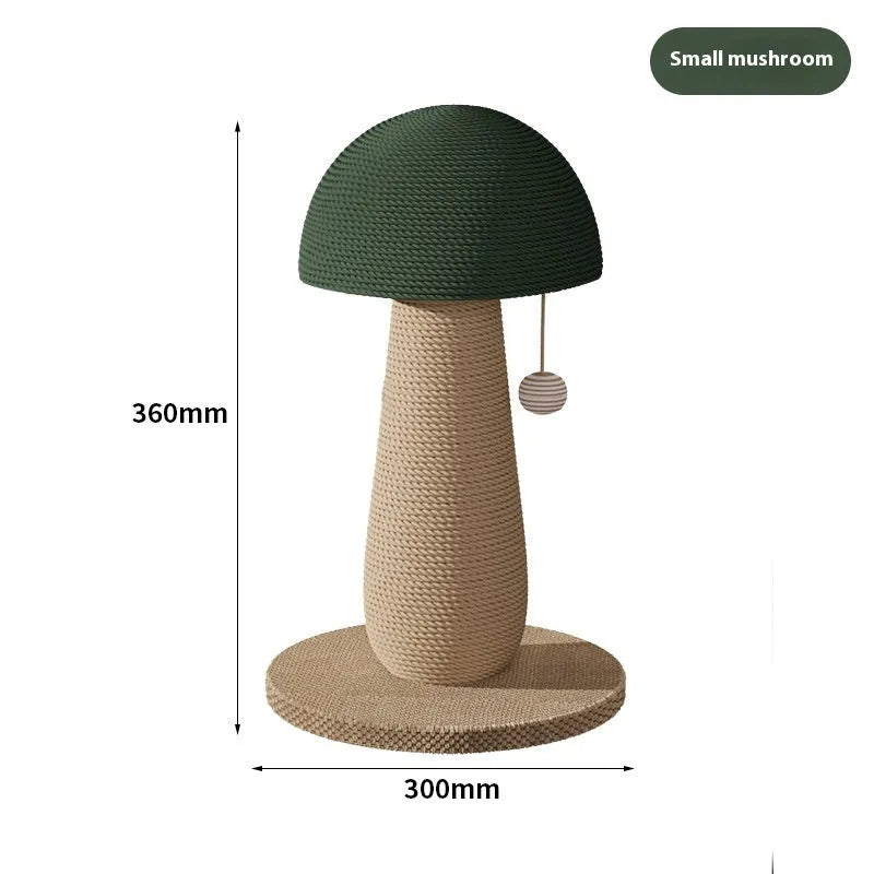 Purrfect Pet Kingdom® - Sisal Scratching Pole Mushroom Cat Scratch Board - Cat Scratchers